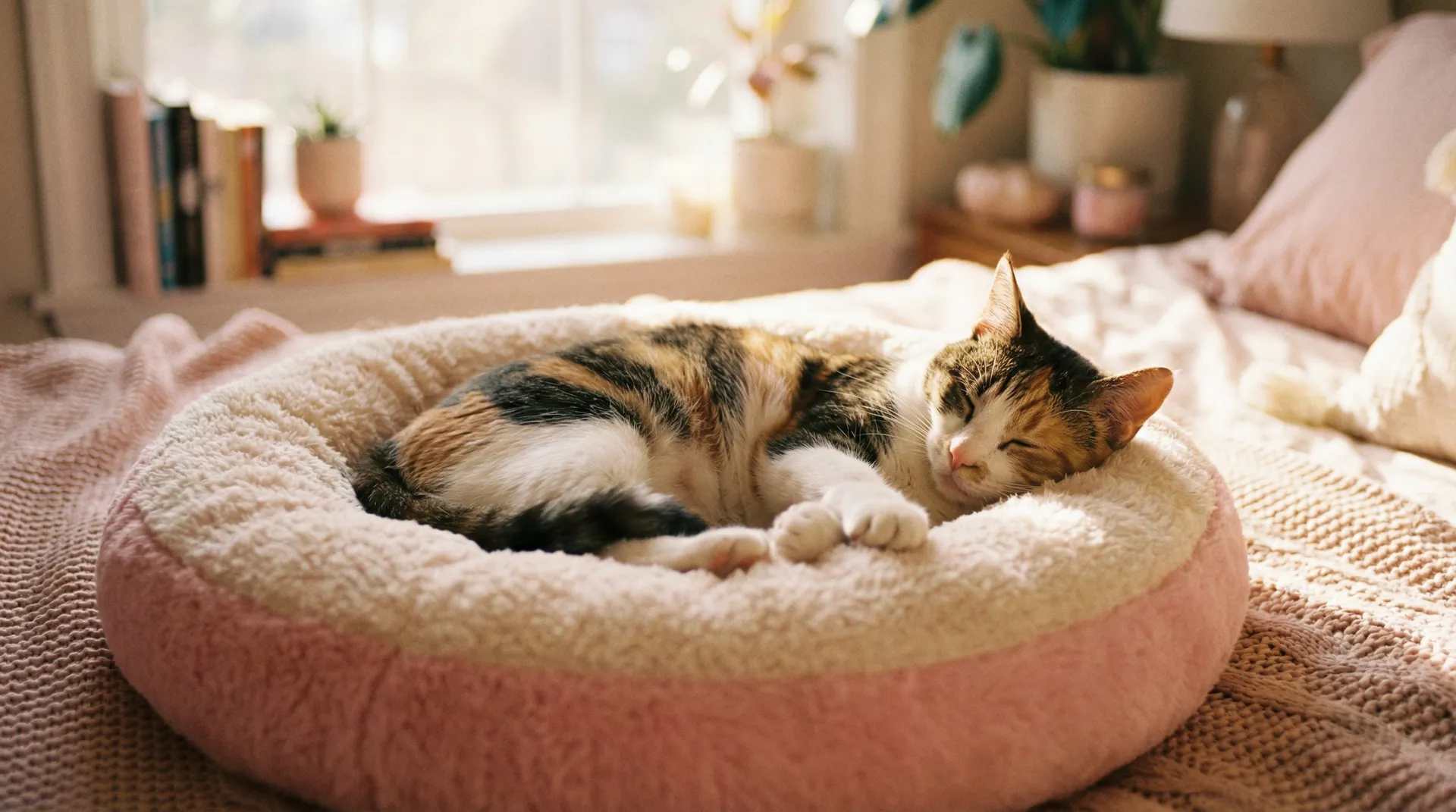 三花猫安静入睡 - 傻女闯艺界